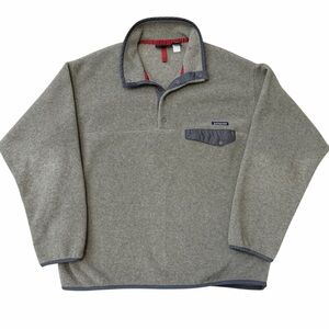 Vintage Patagonia Synchilla Snap Fleece Jacket Men’s 1999 Large Oatmeal Gray Y2K